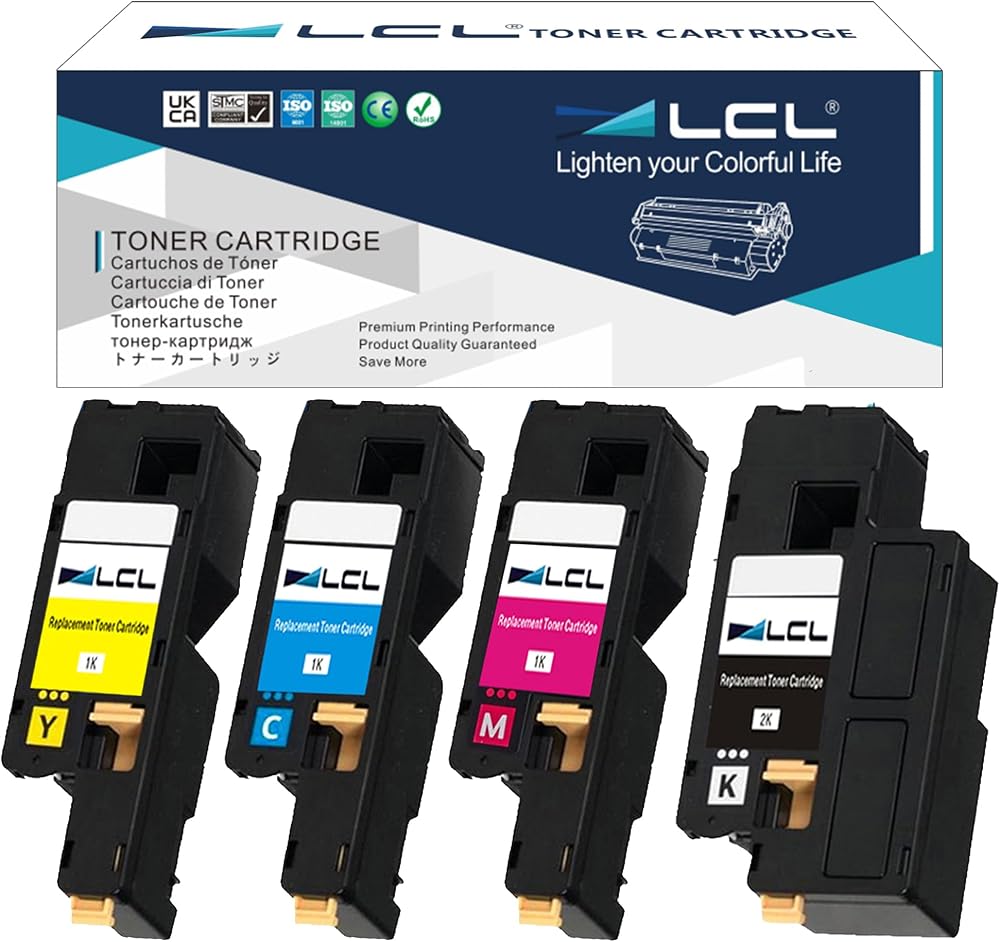 LCL 4PK KCMY Toner 106R01630 Set for Xerox Phaser 6000 6010 WorkCentre 6015