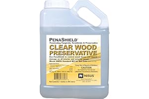 NISUS PenaShield Penetrating Wood Preservative, Termiticide and Fungicide, Ready-to-Use Formula for Termites, Carpenter Ants, Wood-Boring Beetles, Wood Decay Protection, 1 Gallon