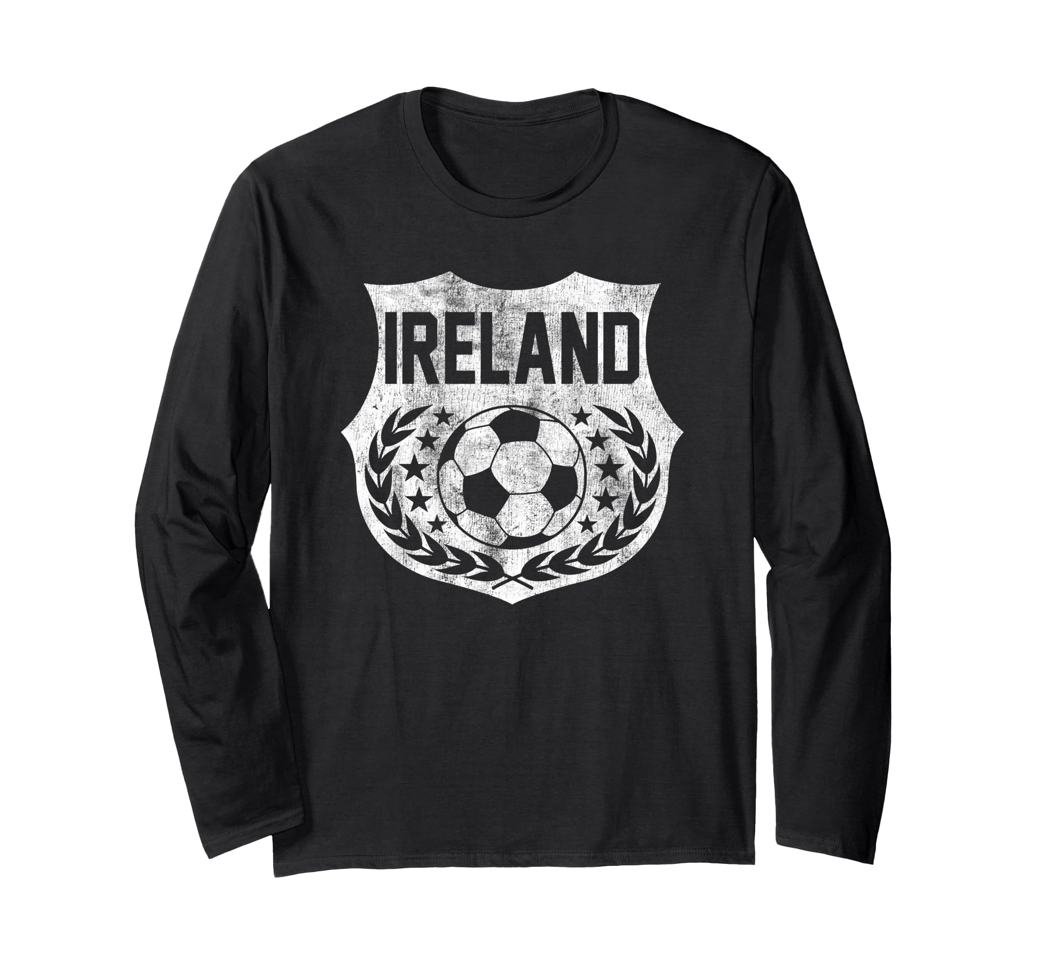 Ireland Faded Vintage Soccer Long Sleeve T-Shirt