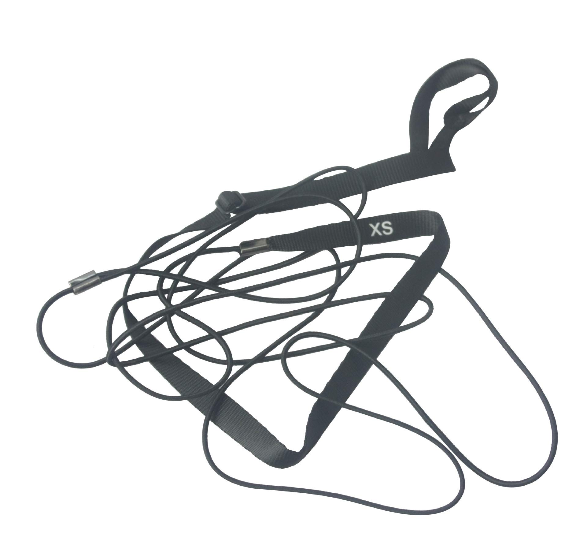 Hypeety Adjustable Feather Tether Bird Harness and Leash for Parrot African Grey Cockatoo Macaw Training Outdoor Walk Rope (XS (black))