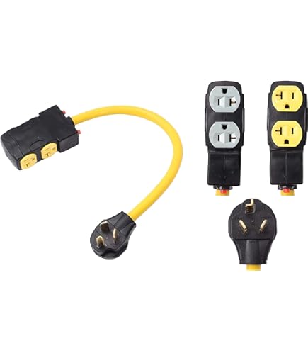 Amazon.com: ONETAK NEMA 10-50P to 4 Outlet Port 5-15R 5-20R 1.5 FT