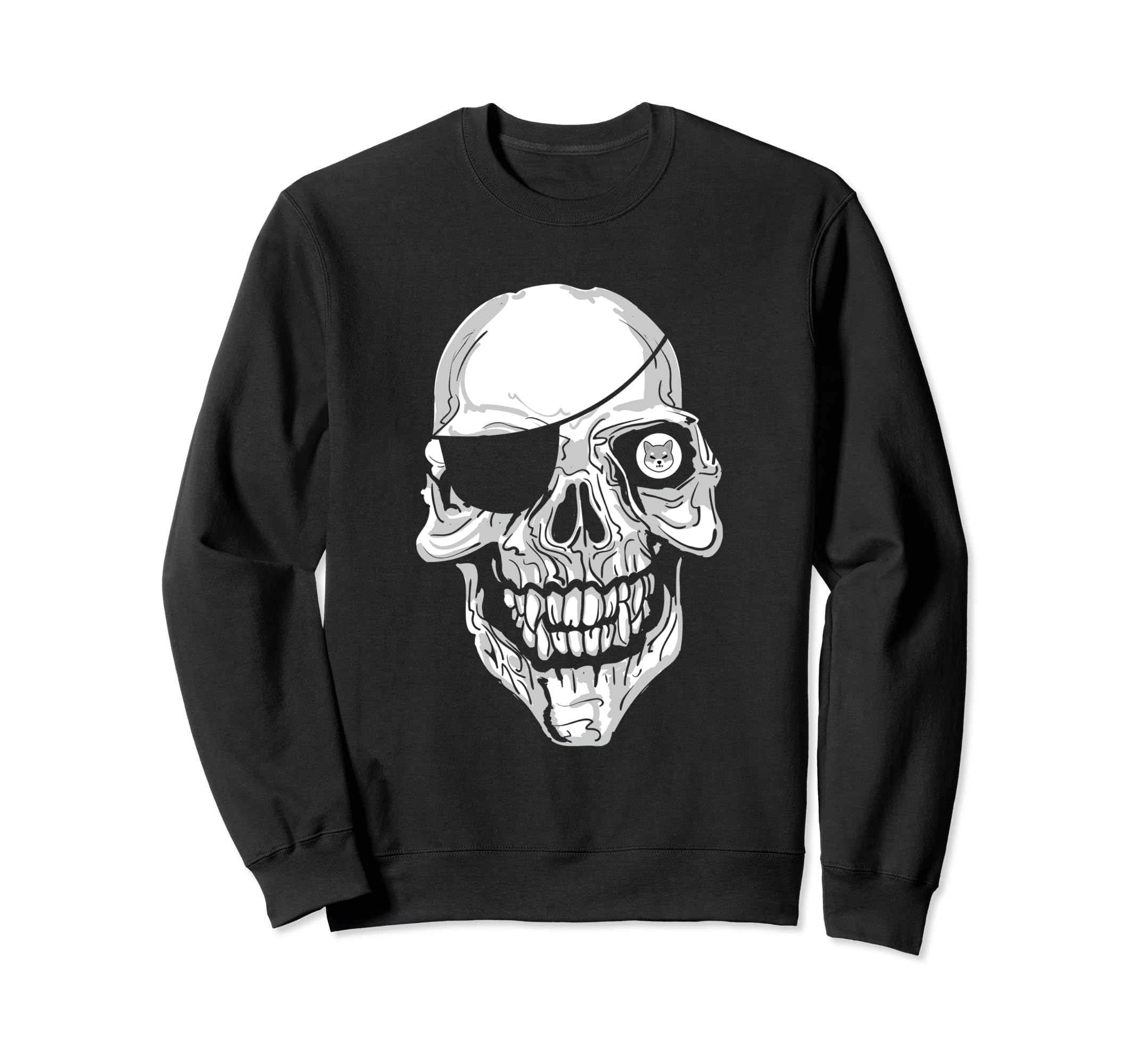 Shiba Inu Coin Pirate Crypto Blockchain Cryptocurrency HODL Sweatshirt