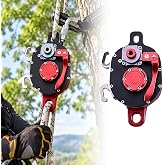 Drill Powered Rope Ascender Descender for Cordless Drill Climbing | Arborist Ascender with Automatic Emergency Braking &amp; Friction Descent, 330 lbs, 0.41-0.43 in Static Rope