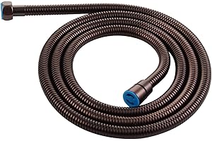 Angle Simple Handheld Shower Hose Replacement G 1/2 Thread Type, Stainless Steel Flexible Shower Head Hose Extra Long, 79 Inches, Oil Rubbed Bronze