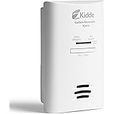 Kidde Carbon Monoxide Detector, Plug in Wall with AA Battery Backup, Test-Hush Button