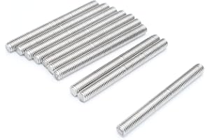 Smartsails M8 x 80mm，304 Stainless Steel Full Threaded Rod, Right Hand Thread (10Pieces)