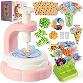 Fabric Flower Bouquets Toys, Craft Kits Toys for Kids, DIY Flower Market Toy, Build Flowers Bouquet, Arts & Crafts for 4 5 6 7 8 Year Toddler Girl, Creative Play Preschool Education Activity Gifts