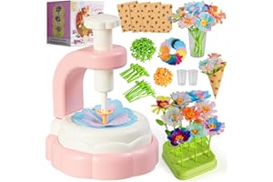 Fabric Flower Bouquets Toys, Craft Kits Toys for Kids, DIY Flower Market Toy, Build Flowers Bouquet, Arts & Crafts for 6-8 8-