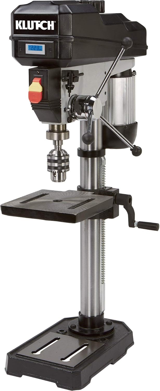 Klutch Benchtop Drill Press - Variable Speed with Digital Display, 12in. 3/4 HP, 120V