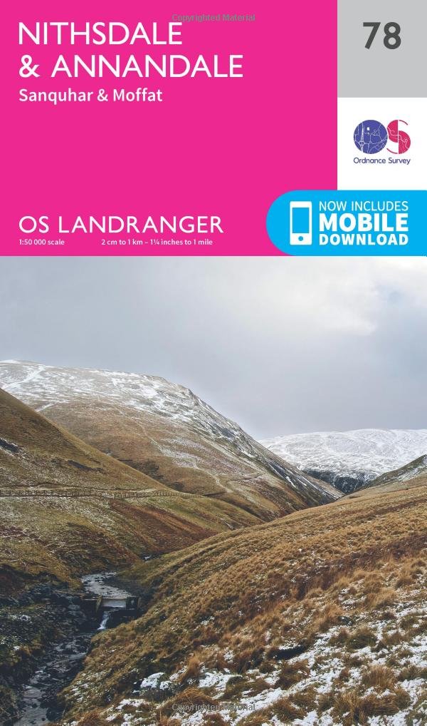 Nithsdale & Annandale Map | Sanquhar & Moffat | Ordnance Survey | OS Landranger Map 78 | Scotland | Walks | Cycling | Days Out | Maps | Adventure