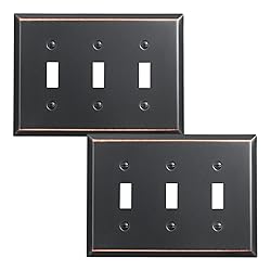 DEWENWILS Tripple Toggle Light Switch Cover,Aged