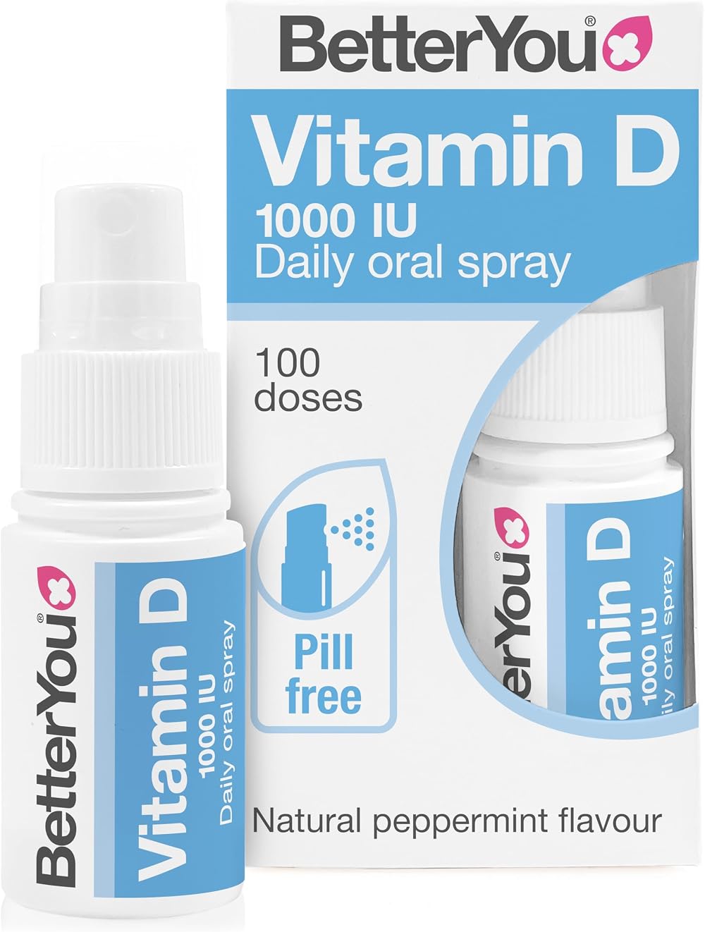 BetterYou Dlux 1000 Daily Mouth Spray Vitamin D 1000IU 40 g 1x
