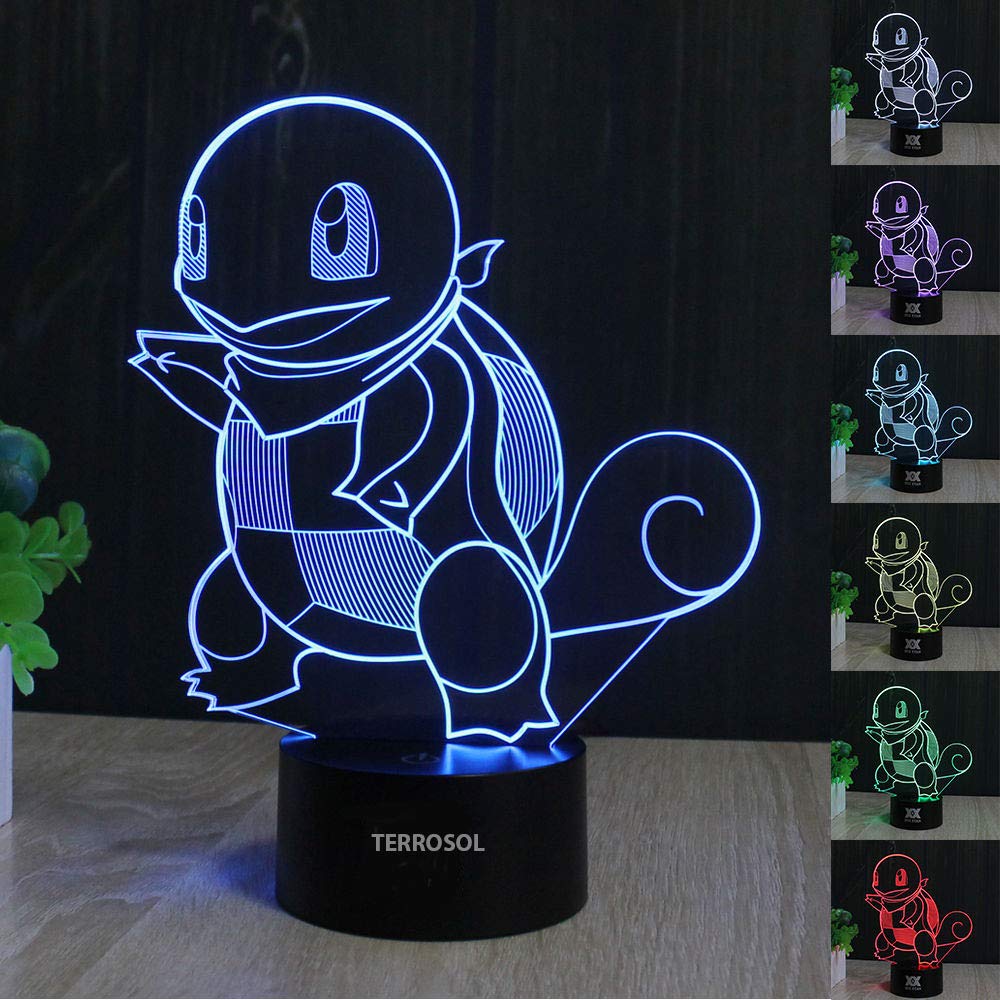 Pokemon Pikachu 3D LED Night Light 4 Pattern&1 Base&1 Remote 3D