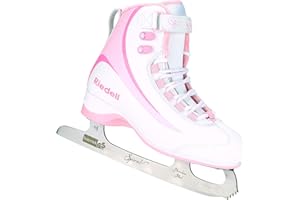 Riedell Soar Junior Kids Ice Skates for Girls and Boys - Sleek Insulated Skate Shoes with Foam-Backed Lining, Stainless Steel Blades, and PVC Soles