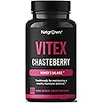 Natgrown Vitex Chasteberry Supplement for Women 1,000 mg - Agnus Castus Chaste Tree Vitex Berry Fruit Extract Capsules - 60 Ct
