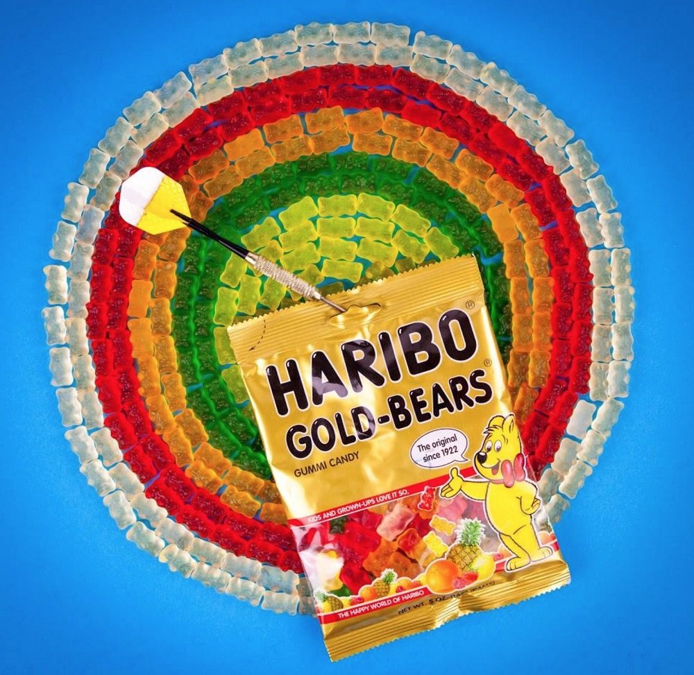 Haribo Goldbears Gummi Candy Treat Bags, Individually Wrapped Mini Bags, 9.5 Ounce (Pack of 1): Grocery & Gourmet Food