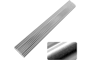 GMOTLSE 304 Stainless Steel Rod, 1/16" Diameter 12" Length Metal Solid Metal Rods for Metal Creative DIY, Aircraft/Ship/Automotive Model Making, Industrial Manufacturing, etc 25Pcs