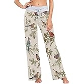 Women's Pajama Pants Birds Tit Robin Jay Bullfinch Sleepwear Lounge Pajama Bottoms XS