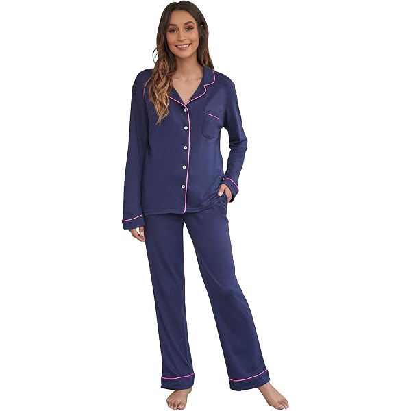 TOFRIMADE Women's Soft Pajama Set - Long Sleeve Top & Pants Loungewear