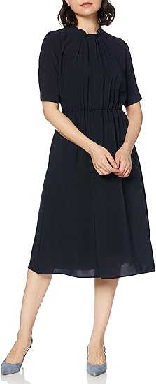 Amazon Co Jp ロペピクニック ワンピース ボウタイ風タックワンピース レディース コンメイン 日本 40 日本サイズl相当 服 ファッション小物