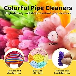 ESUOHYM 200PCS Upgraded Yellow Colors Pipe Cleaners