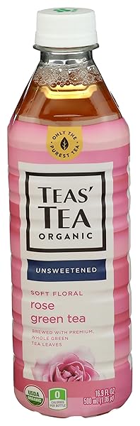 TEA’S TEA UNSWEETENED ROSE GREEN TEA, 16.9 OZ