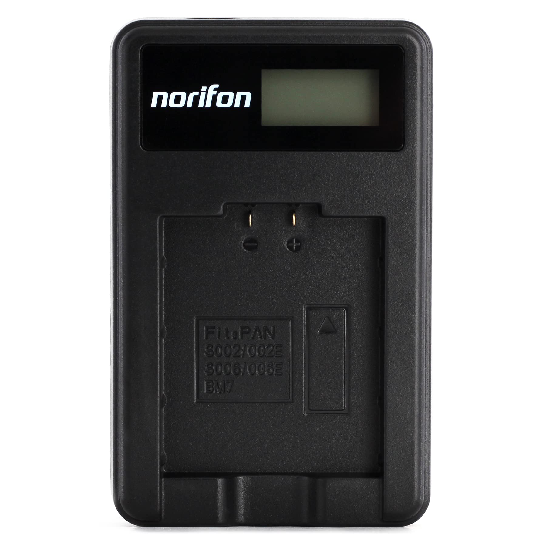 Norifon CGA-S002 LCD USB Charger for Panasonic Lumix DMC-FZ1, DMC-FZ10, DMC-FZ15, DMC-FZ18, DMC-FZ2, DMC-FZ20, DMC-FZ28, DMC-FZ3, DMC-FZ30, DMC-FZ35, DMC-FZ38, DMC-FZ4, DMC-FZ5 Camera and More