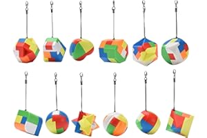 NELIBLU Amazaque Brain Teaser Puzzles for Kids, Teens, and Adults - Mind Game Puzzle Set - 3D Unlock Interlock Toy Desk Toys for Office - Suitable for IQ, Logic Test, Fidgeting and Pastime - Hand Puzzles