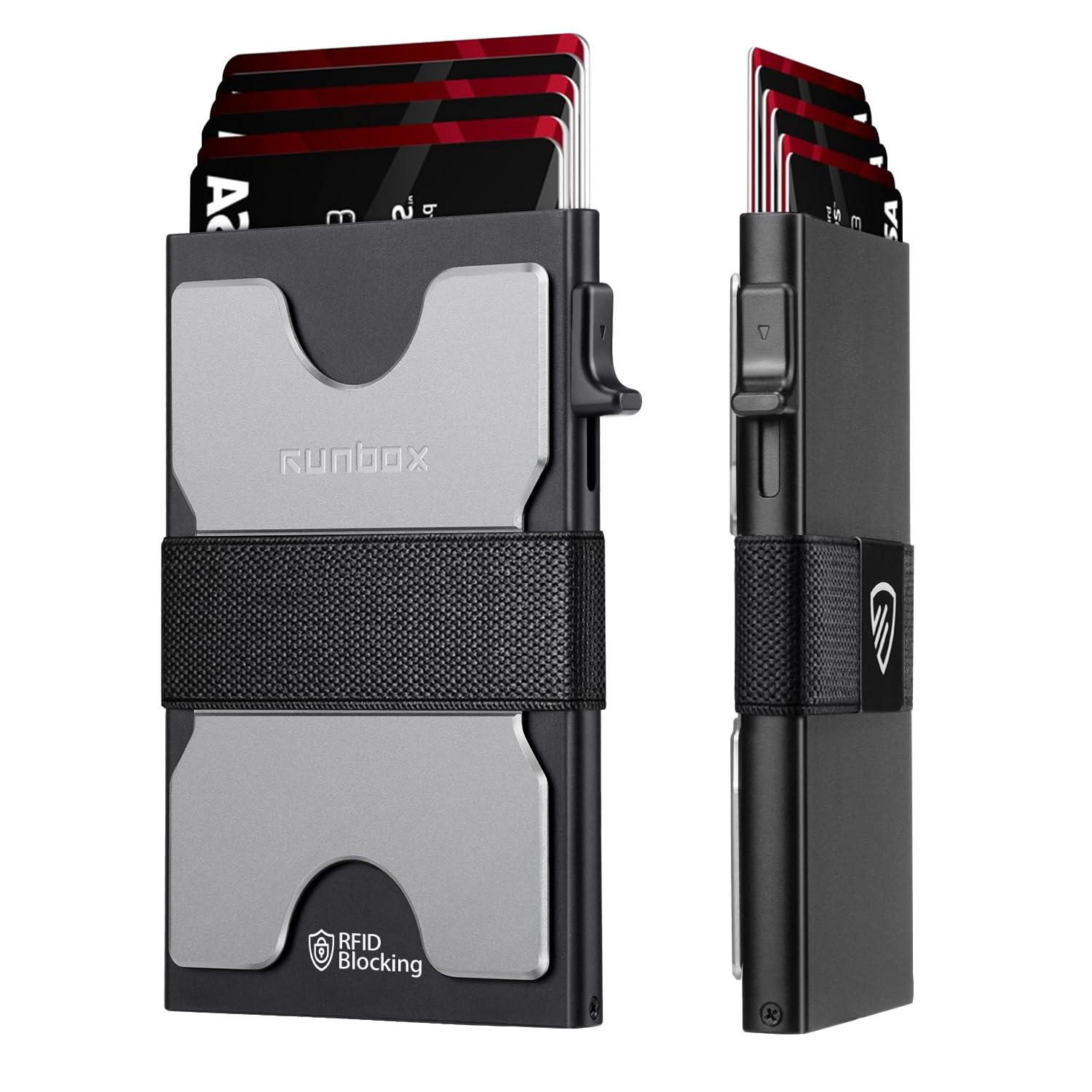 RUNBOX Slim Card Holder Wallet for Men, Minimalist