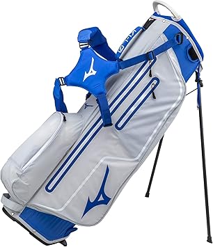 Amazon Mizuno ミズノ キャディーバッグ キロ キャディバッグ ミズノ最軽量 5ljc10 ホワイト ブルー 0122 重量 約1 3kg Mizuno ミズノ スポーツ アウトドア