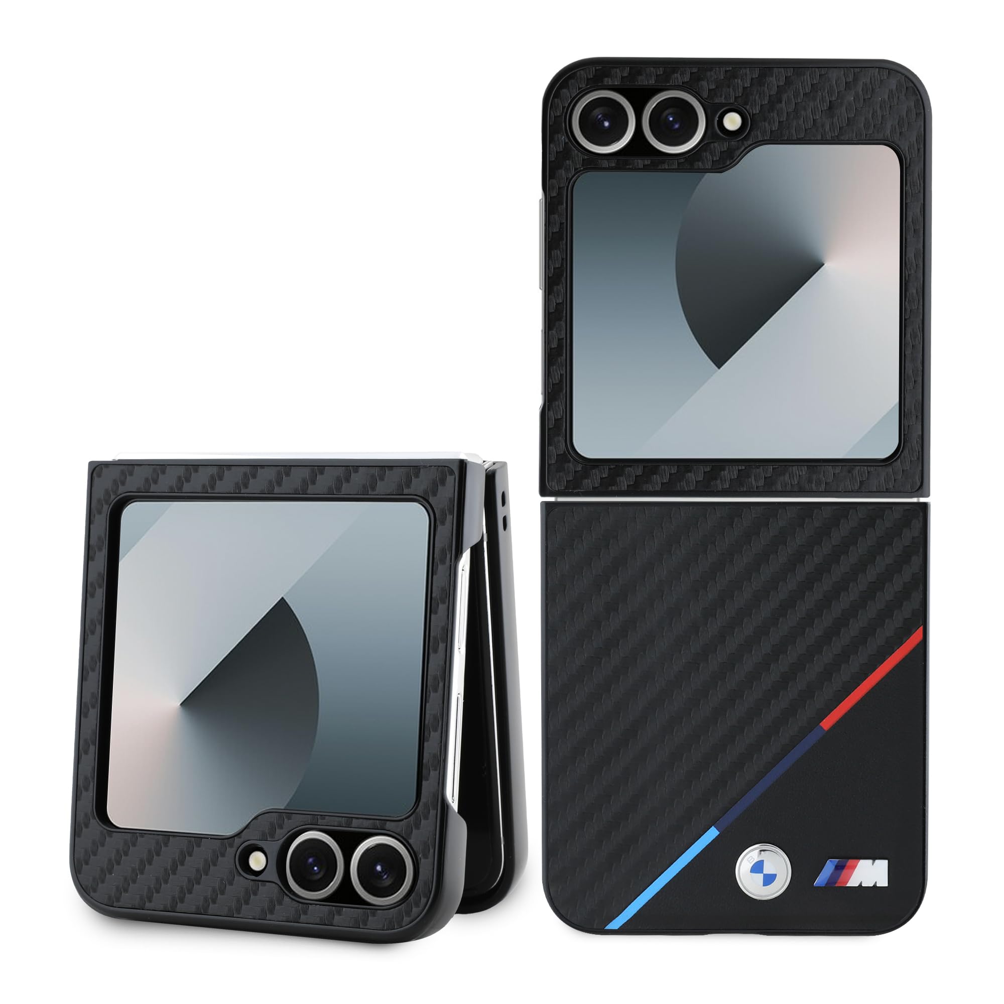 CG Mobile BMW BMHCZF623PUDTK Case for Z Flip6 F741 Black Hard Case Carbon Tricolour
