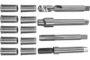 JMSMSH M12*1.5 Metric Thread Repair kit,10 28.2MM Stainless Steel Inserts
