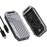 WAVLINK 40Gbps PCIe NVMe SSD Enclosure, USB4 External M.2 NVMe SSD Enclosure, for B+M/M-Key PCIe SSD 2280 Size, Tool-Free Installation, Compatible with Thunderbolt 4/3/USB4/USB C, SSD Not Include