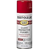 Rust-Oleum 7762830 Stops Rust Spray Paint, 12 Ounce, Gloss Sunrise Red