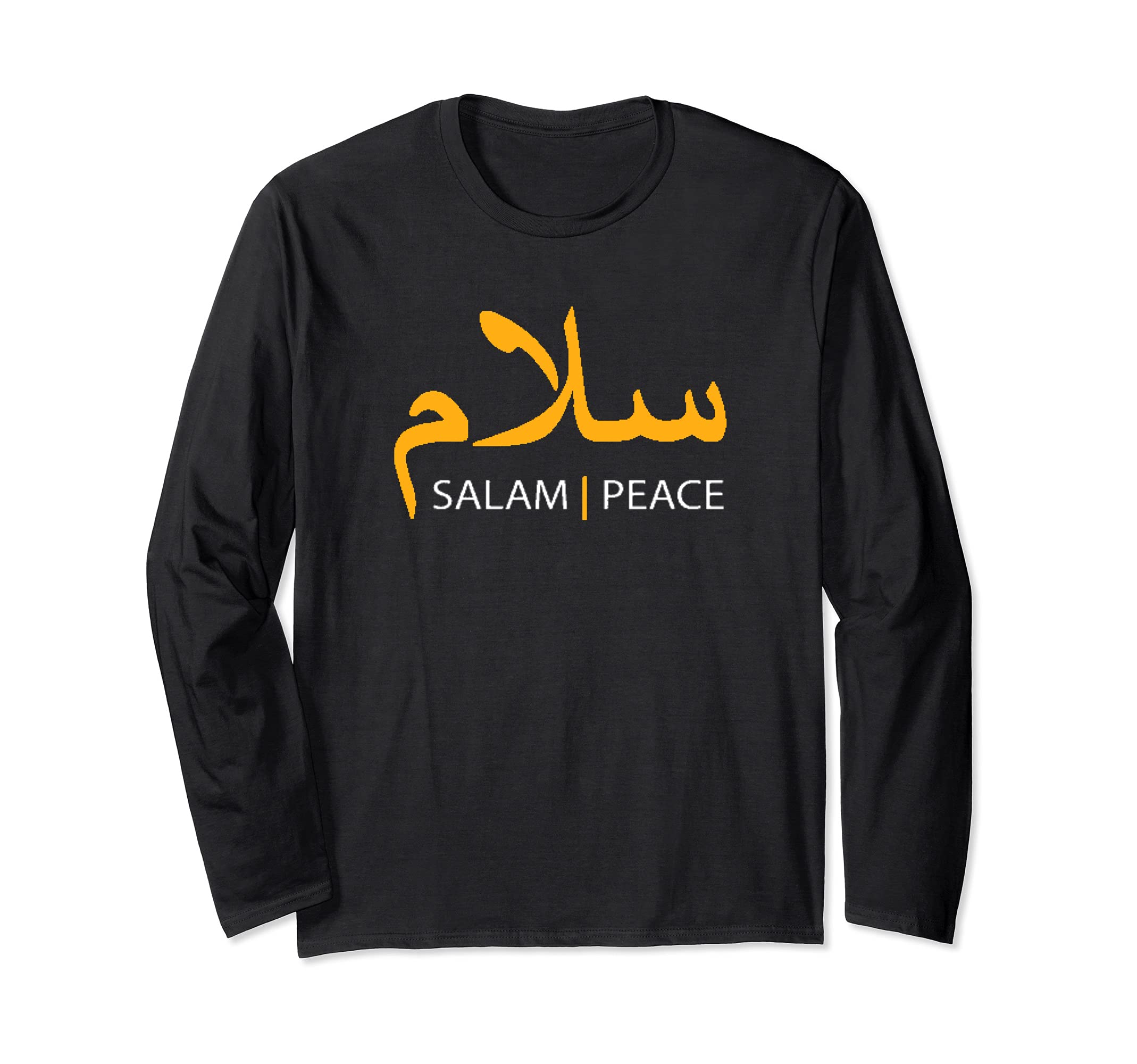Salam Peace Arabic Calligraphy Long Sleeve T-Shirt