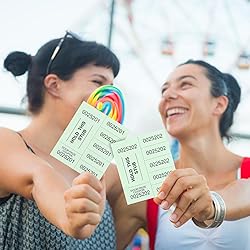 Kosiz 504 Sheets 5 Bid Raffle Ticket with Different