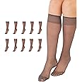 L'eggs Everyday Knee High Stockings, Reinforced Toe, 100% Nylon