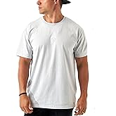 Burlebo Men’s Vintage Wash Cotton Tee – Relaxed Fit Short Sleeve Crew Neck with Embroidered Chest Detail
