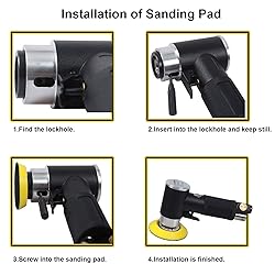 2" and 3" Random Orbital Air Mini Sander, Pneumatic