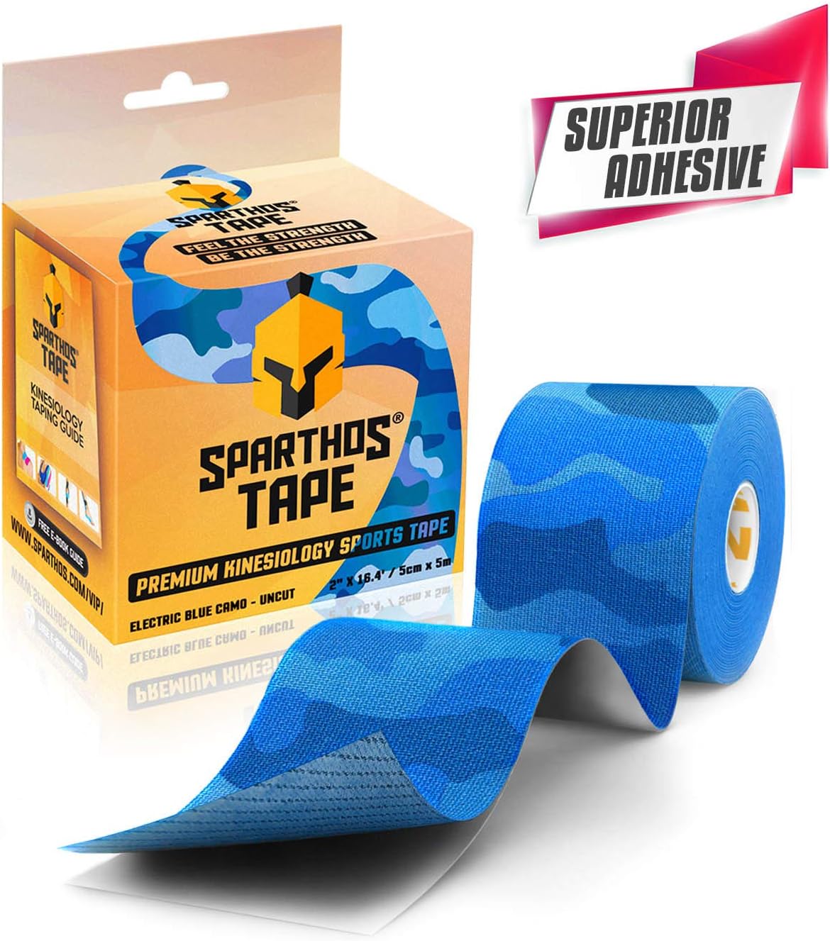 Uncut Electric Blue Camo Pain Leg Back Shoulder Ankle Knee Tendonitis