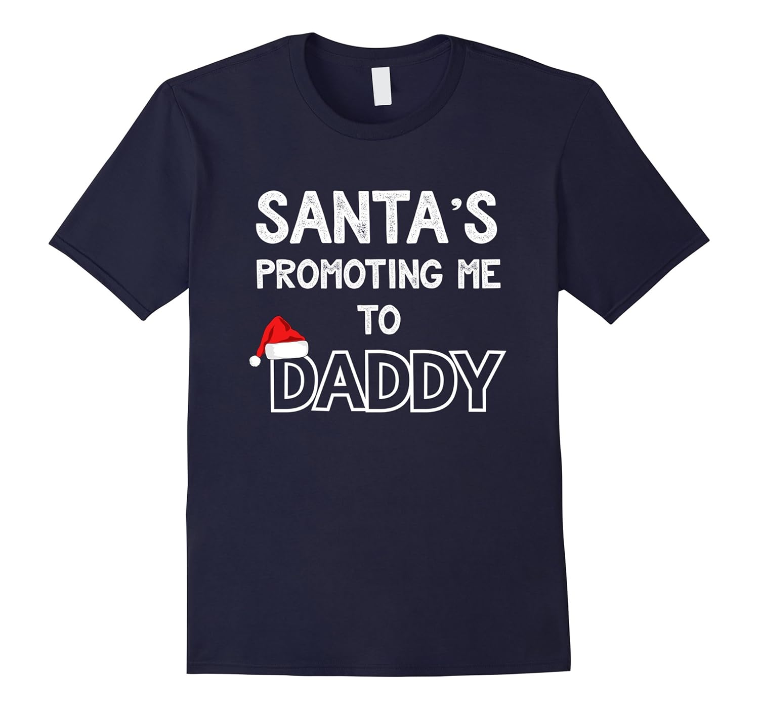 Mens Christmas Pregnancy Announcement T-Shirt for Dad Gifts-ANZ