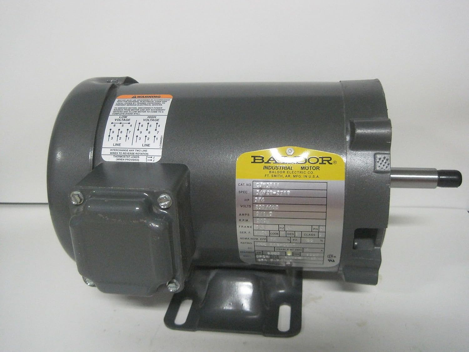 CJM3111 3 4 Hp 208 230 460 Vac 3 PH Input 56J FR 3600 Rpm Electric
