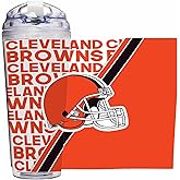 NFL Football 24oz Acrylic Tumbler with Hinged Lid, Officially Licensed Double Wall Tumbler for NFL Fans