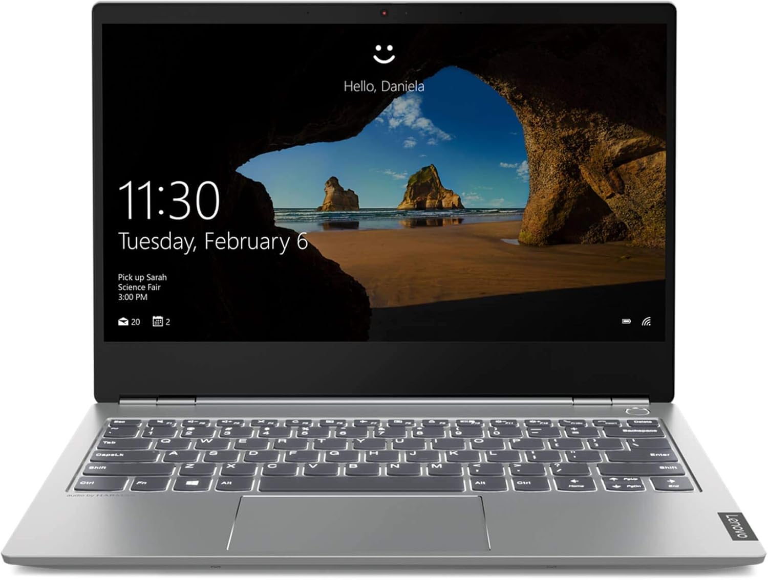 Lenovo ThinkBook 13s 13.3” FHD IPS Anti-Glare Laptop, Intel Quad-Core i5 8265U, 8GB DDR4, 256GB PCI-e SSD, Fingerprint Reader, Backlit Keyboard, Bluetooth 5.0, Webcam, USB Type-C, HDMI, Windows 10