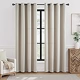jinchan Linen Textured Curtains 90 Inches Long 2