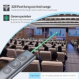 Norwii N95 Presentation Clicker USB-A C Receiver Green view 3