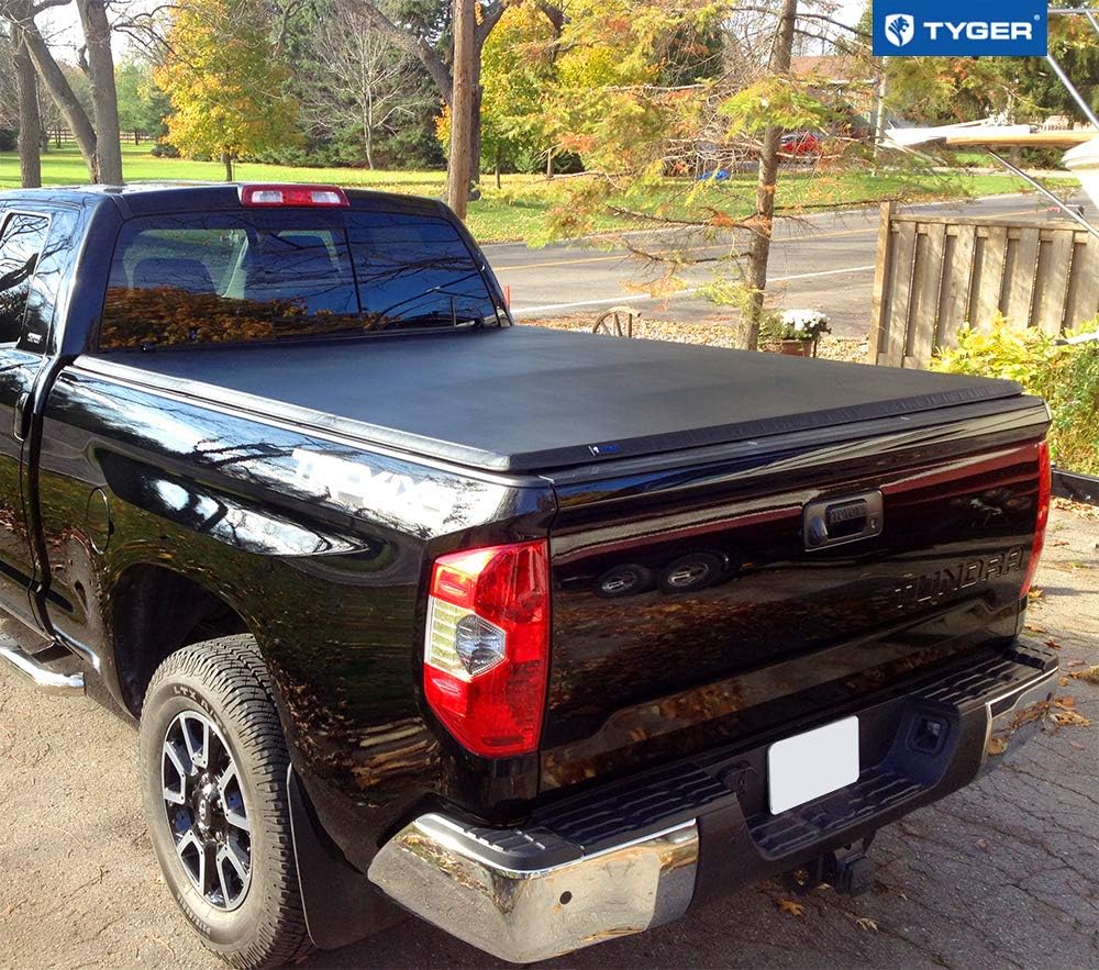 Amazon Com Tyger Auto T3 Soft Tri Fold Truck Bed Tonneau Cover Compatible With 2014 2021 Toyota Tundra Does Not Fit Trail Special Edition With Storage Boxes Fleetside 6 5 Bed Tg Bc3t1433 Automotive