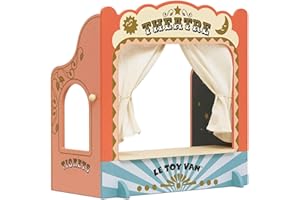 Le Toy Van – Wooden Tabletop Puppet Theatre | Imaginative Play Theatre - Suitable for Ages 3+ Years