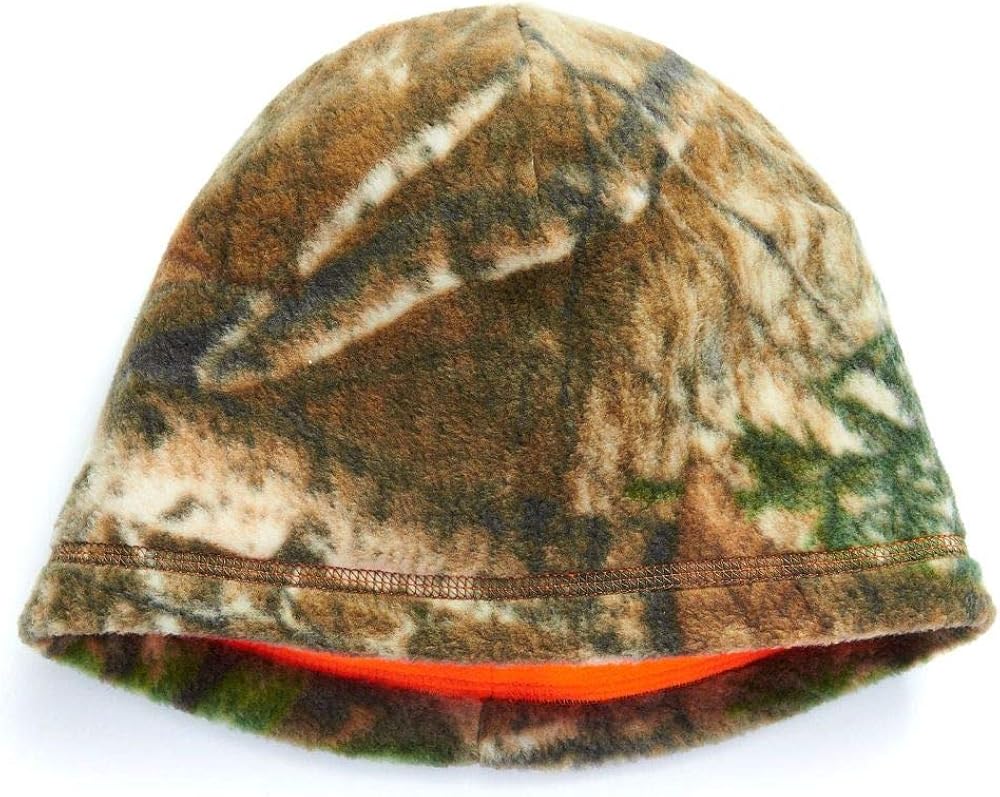 Hot Shot Men’s Reversible Camo Fleece Beanie Blaze/Realtree Edge