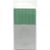 Yokota Daruma Sashiko Cloth - Pre-Printed Sashiko Sampler - White with English Instructions - Joined Diamond Pattern